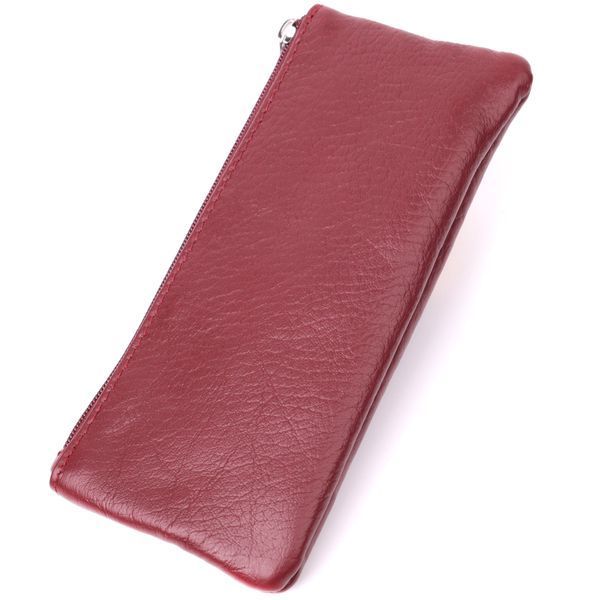 Кожаная ключница на молнии ST Leather 22558 Бордовый 22558 фото