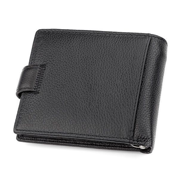 Мужской кошелек ST Leather 18309 (ST113-1) с зажимом для денег Черный 18309 фото