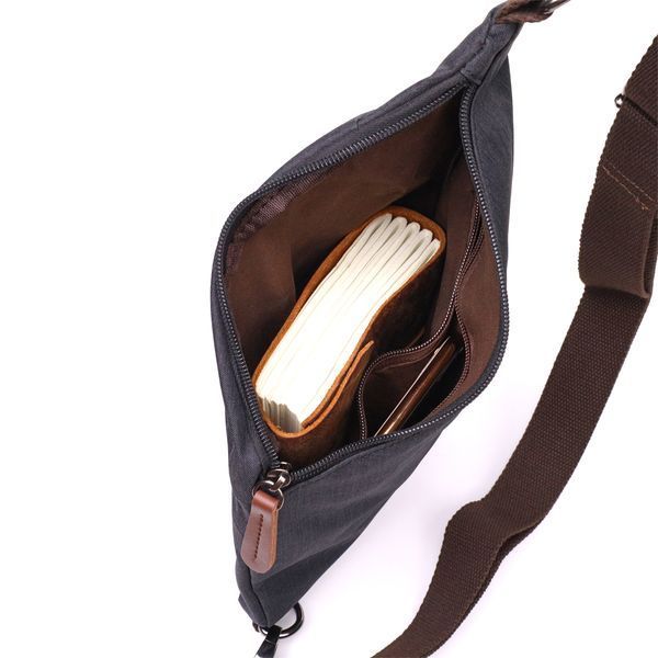 Сумка через плече для чоловіків з текстилю Vintage 22196 Чорний 22196 фото