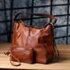 Жіноча сумка великого розміру з екошкіри Vintage sale_15140 Коричневий sale_15140 фото 6