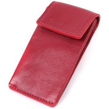Яркая женская ключница футляр из натуральной кожи GRANDE PELLE 22569 Красный 22569 фото