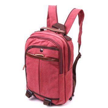 Оригинальный рюкзак из текстиля 21256 Vintage Малиновый 21256 фото