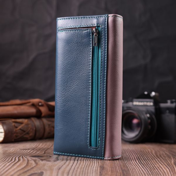 Жіночий практичний гаманець з натуральної шкіри ST Leather 22521 Різнокольоровий 22521 фото