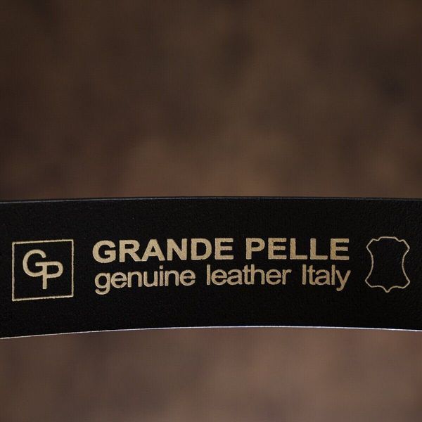Ремінь чоловічий GRANDE PELLE 00865 шкіра Чорний 00865 фото