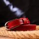 Узкий женский ремень из натуральной кожи Grande Pelle 21440 Красный 21440 фото 10