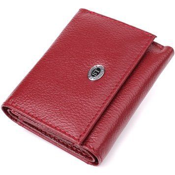 Мініатюрний жіночий гаманець із натуральної шкіри ST Leather 23082 Бордовий 23082 фото