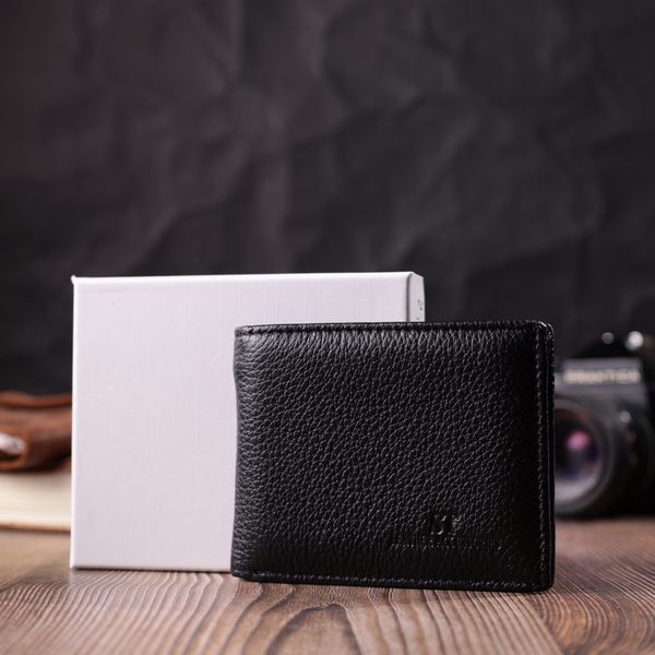 Якісний затиск із натуральної шкіри ST Leather 22472 Чорний 22472 фото