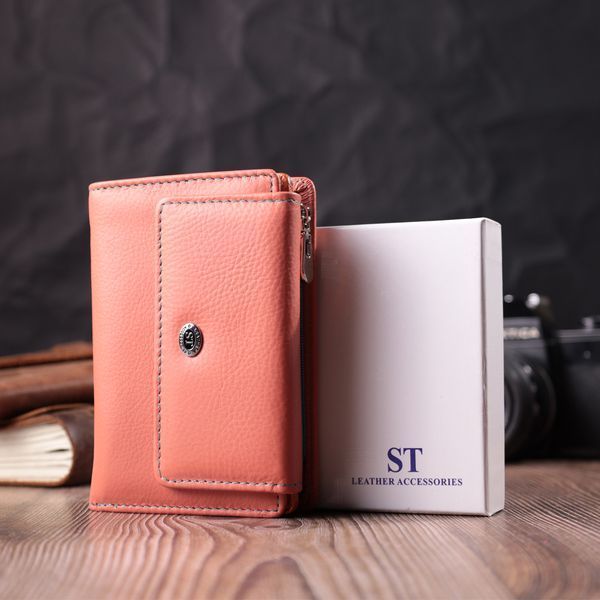 Оригінальний гаманець для жінок із натуральної шкіри ST Leather 22499 Помаранчевий 22499 фото