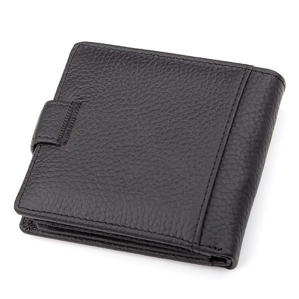 Чоловічий гаманець ST Leather 18345 (ST153) шкіряний Чорний 18345 фото