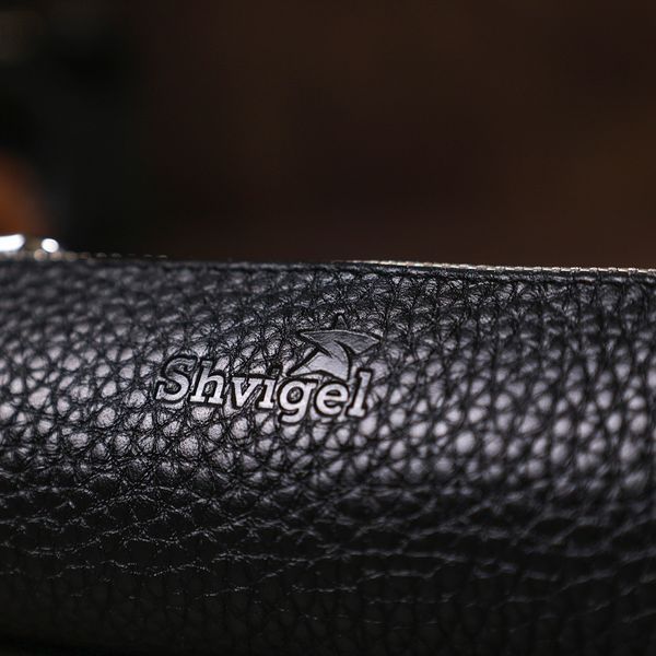 Кожаная ключница унисекс Shvigel 16536 Черный 16536 фото
