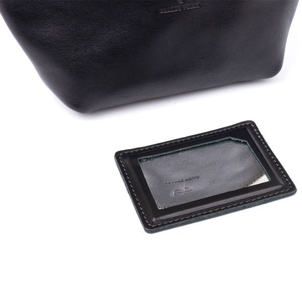 Жіноча косметичка зі шкіри Amelin GRANDE PELLE 11302 Чорна 11302 фото
