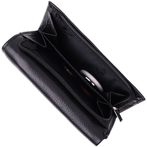 Кожаный женский кошелек в три сложения ST Leather 22488 Черный 22488 фото