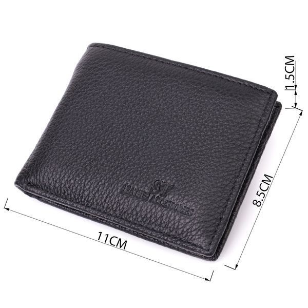 Якісний затиск із натуральної шкіри ST Leather 22472 Чорний 22472 фото