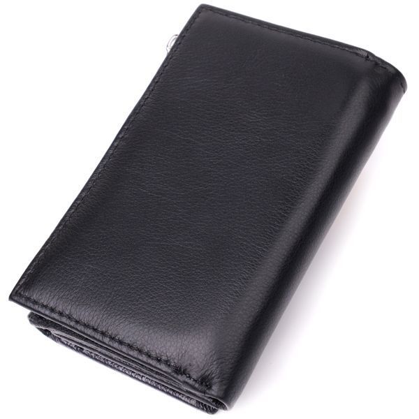 Кожаный женский кошелек в три сложения ST Leather 22488 Черный 22488 фото