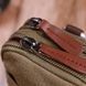 Компактна сумка-чохол на пояс із металевим карабіном із текстилю Vintage 22224 Оливковий 22224 фото 11