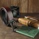 Ремінь чоловічий c пряжкою у вигляді букви G Vintage 20288 Коричневий 20288 фото 7