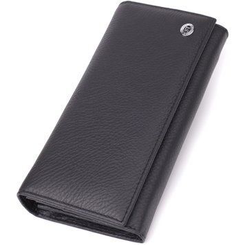 Місткий гаманець для жінок із натуральної шкіри ST Leather 23097 Чорний 23097 фото