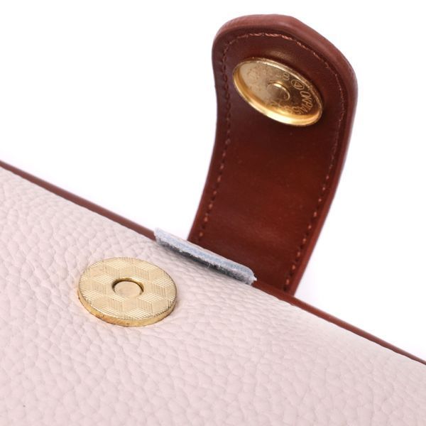 Превосходный клатч с интересной защелкой из натуральной кожи Vintage 22426 Белый 22426 фото
