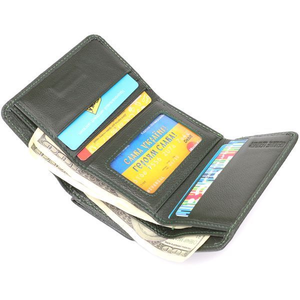Женский кошелек компактного размера из натуральной кожи ST Leather 23072 Зеленый 23072 фото
