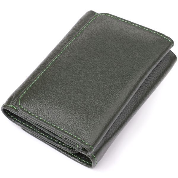 Маленький гаманець зручного формату із натуральної шкіри ST Leather 23076 Зелений 23076 фото