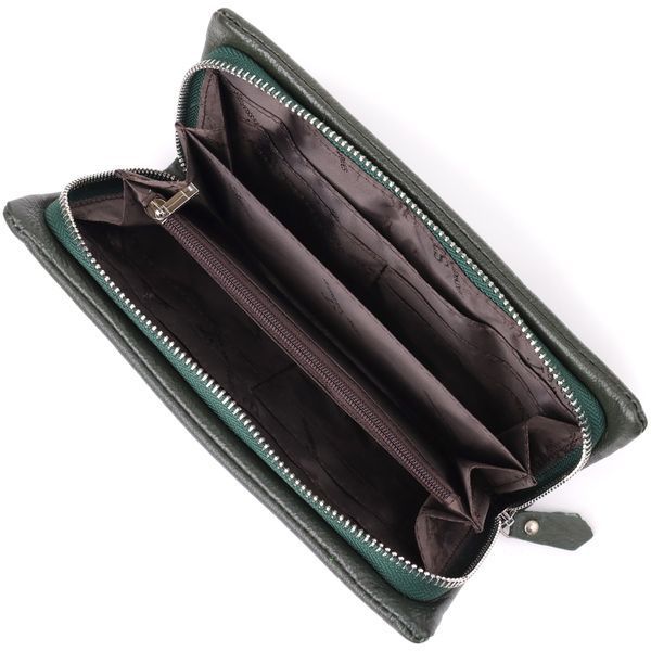 Стильный кошелек-клатч для женщин с отделением под телефон ST Leather 23103 Зеленый 23103 фото