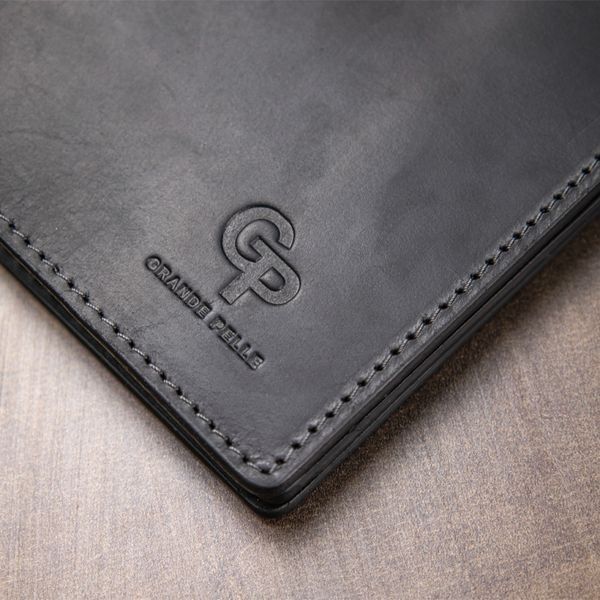 Кожаная обложка для документов GRANDE PELLE 11494 Черный 11494 фото