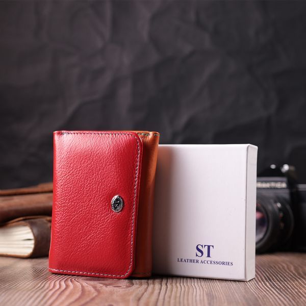 Яскравий гаманець для дівчат із натуральної шкіри ST Leather 22498 Різнокольоровий 22498 фото