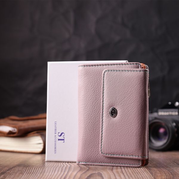 Модний гаманець для жінок з натуральної шкіри ST Leather 22502 Бежевий 22502 фото