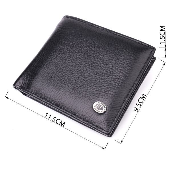 Мужское кожаное портмоне из зажимом ST Leather 22485 Черный 22485 фото