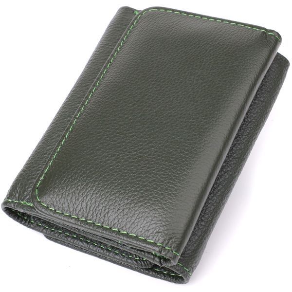 Женский кошелек компактного размера из натуральной кожи ST Leather 23072 Зеленый 23072 фото
