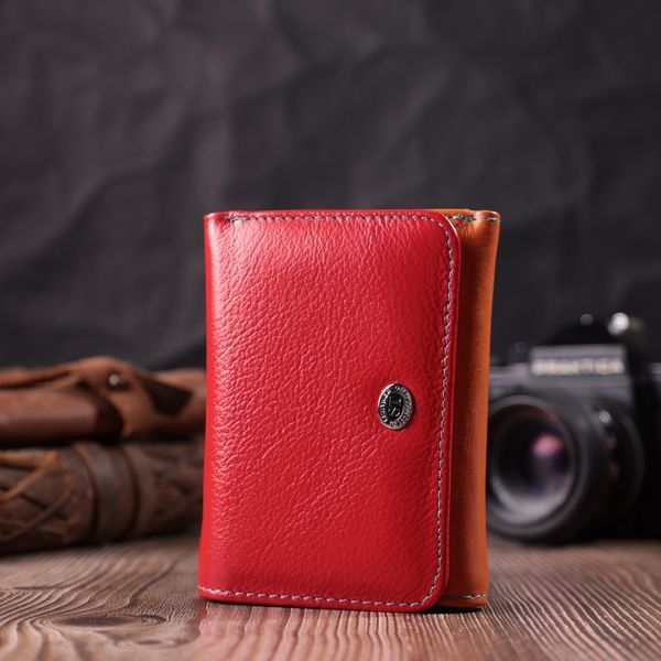 Яскравий гаманець для дівчат із натуральної шкіри ST Leather 22498 Різнокольоровий 22498 фото
