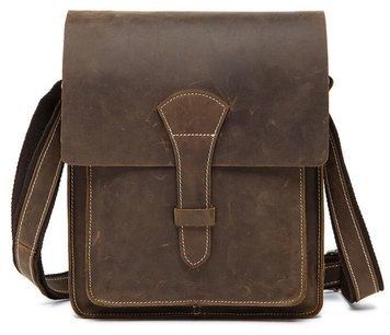 Cумка мужская вертикальная Vintage 14660 Коричневая 14660 фото
