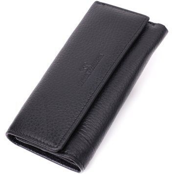 Большая ключница с функцией кошелька из натуральной кожи ST Leather 22492 Черный 22492 фото