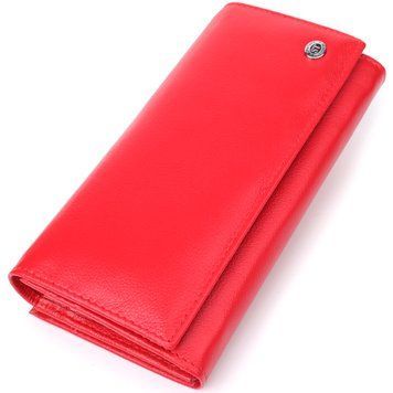 Красивий гаманець для жінок з монетницею із натуральної шкіри ST Leather 23105 Червоний 23105 фото