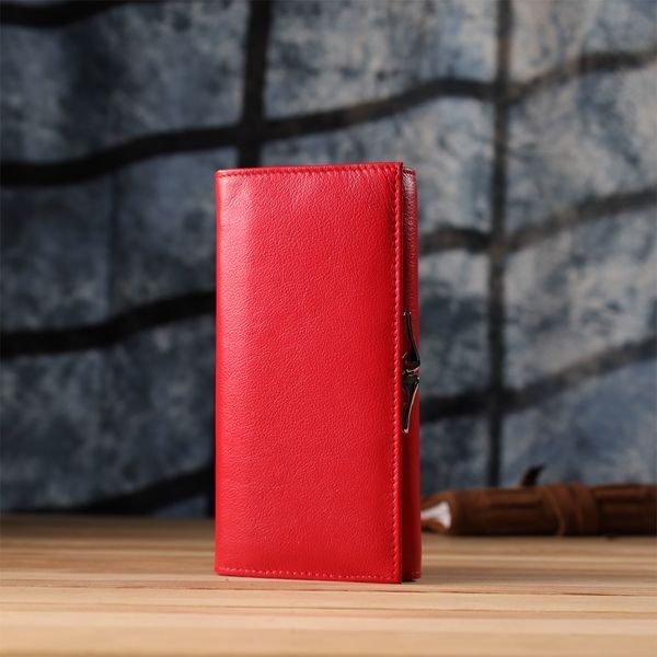 Красивий гаманець для жінок з монетницею із натуральної шкіри ST Leather 23105 Червоний 23105 фото