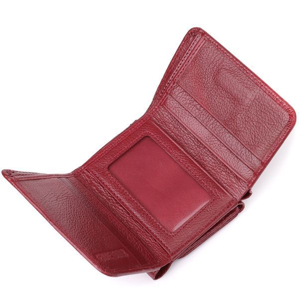Компактний гаманець зручного формату із натуральної шкіри ST Leather 23077 Бордовий 23077 фото