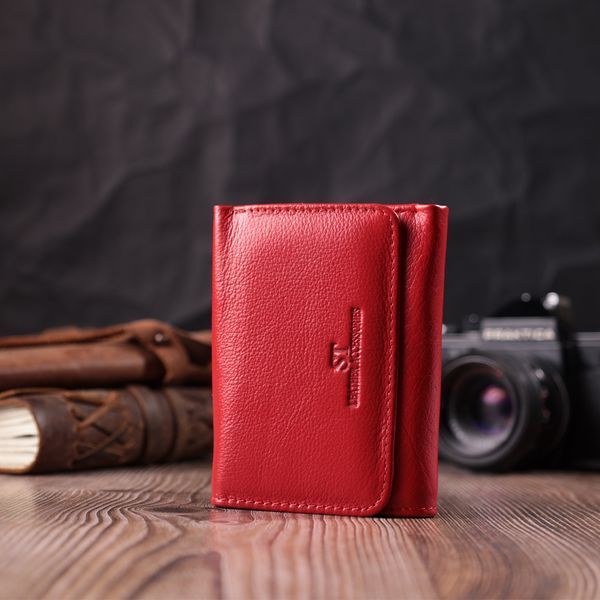 Шкіряний яскравий гаманець для жінок ST Leather 22505 Червоний 22505 фото