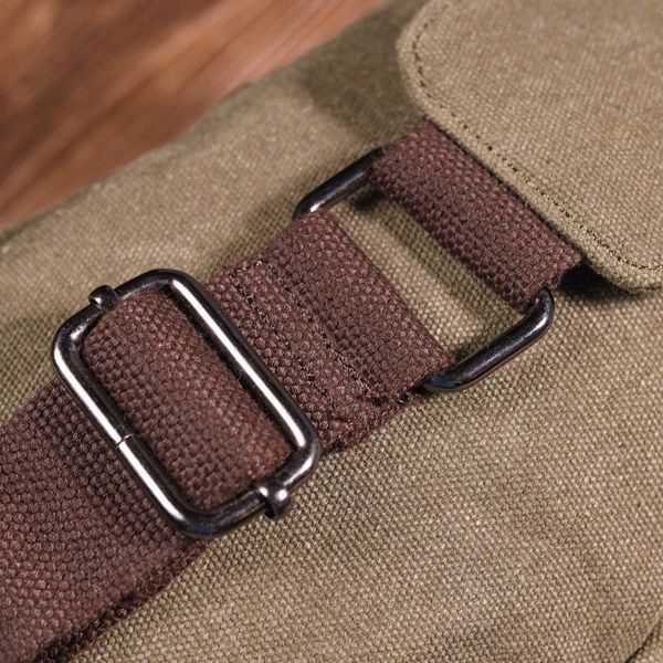 Сумка мужская через плечо из плотного текстиля 21231 Vintage Оливковая 21231 фото