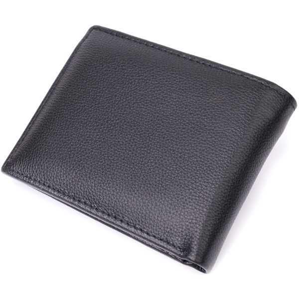 Компактное мужское портмоне из натуральной кожи ST Leather 22486 Черный 22486 фото