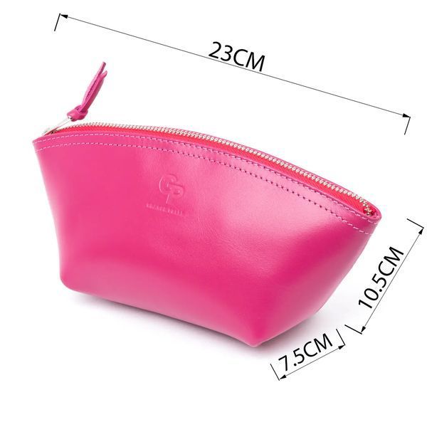 Жіноча косметичка зі шкіри Amelin GRANDE PELLE 11301 Фуксія 11301 фото