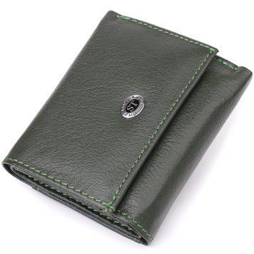 Жіночий мініатюрний гаманець із натуральної шкіри ST Leather 23083 Зелений 23083 фото
