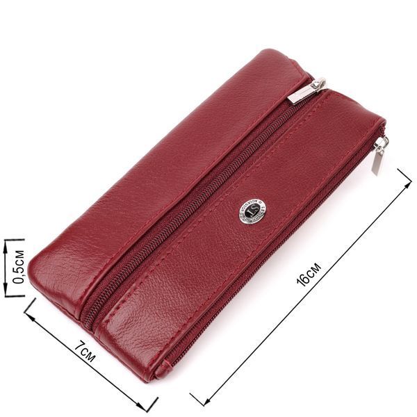 Вместительная ключница из натуральной кожи ST Leather 22508 Бордовый 22508 фото