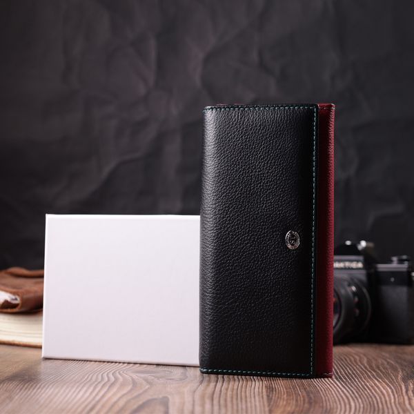 Вместительный кошелек для прекрасных женщин из натуральной кожи ST Leather 22517 Разноцветный 22517 фото