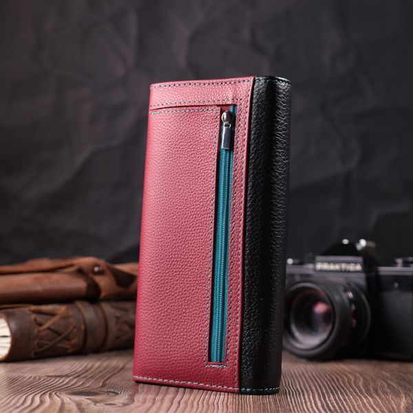 Вместительный кошелек для прекрасных женщин из натуральной кожи ST Leather 22517 Разноцветный 22517 фото