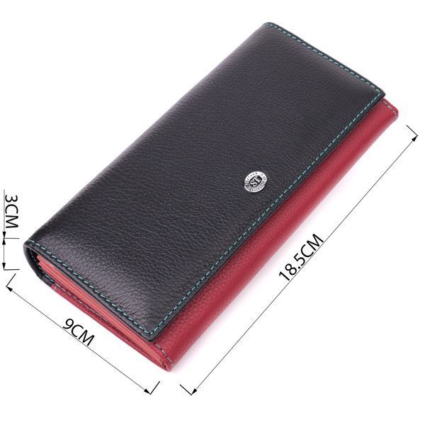 Вместительный кошелек для прекрасных женщин из натуральной кожи ST Leather 22517 Разноцветный 22517 фото