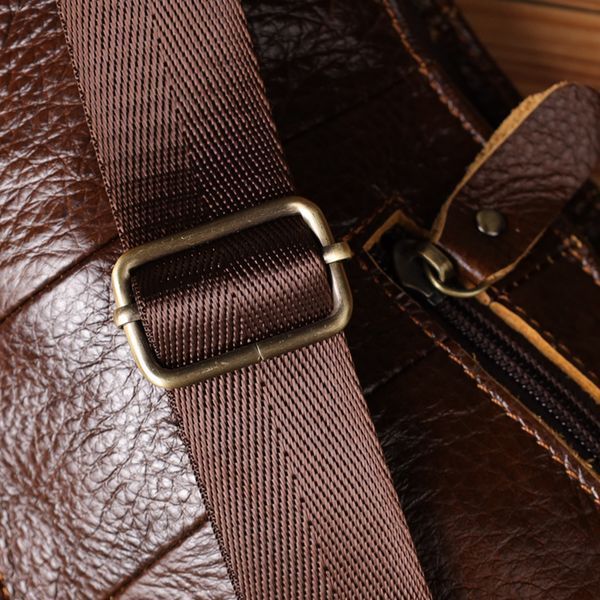 Сумка для мужчин с большим количеством карманов из натуральной кожи Vintage 22956 Коричневый 22956 фото