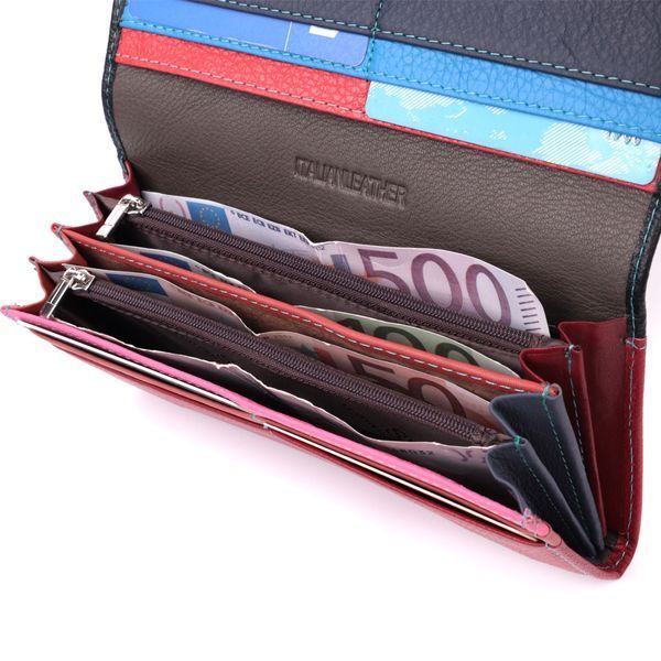 Вместительный кошелек для прекрасных женщин из натуральной кожи ST Leather 22517 Разноцветный 22517 фото