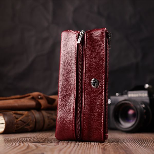 Вместительная ключница из натуральной кожи ST Leather 22508 Бордовый 22508 фото