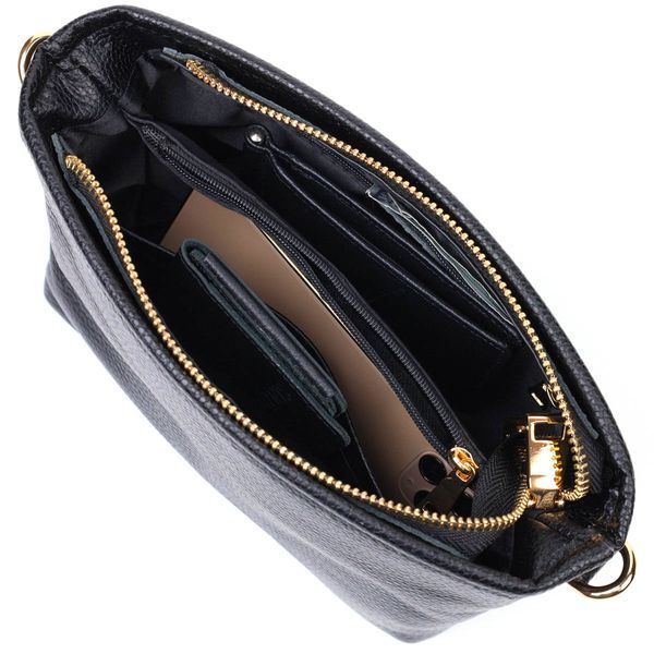 Небольшая сумка на плечо из натуральной кожи 22080 Vintage Черная 22080 фото