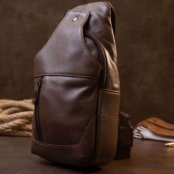 Сумка кросс боди Vintage 20402 Серо-коричневая 20402 фото